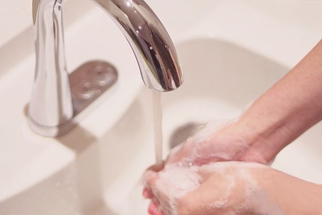 ノロウイルスの予防には手洗いが有効です