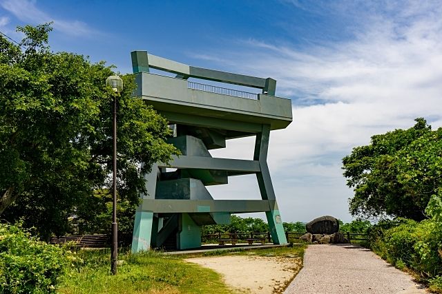 志賀島潮見公園　展望台の紹介です